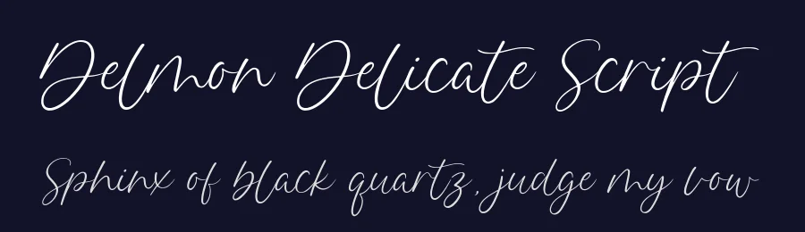 Delmon Delicate Script by Atharuah Studio — Script Font — thumbnail 2