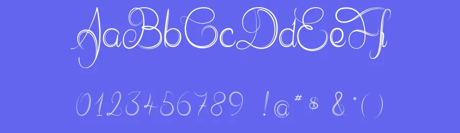 Delphine Et Mathias Script by dcoxy Medina Gregory — Display Font — thumbnail 3
