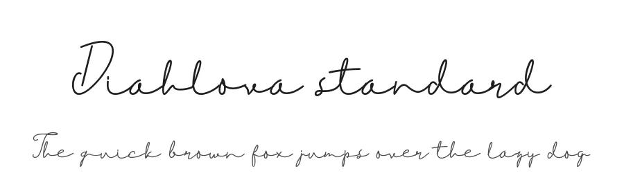 Diahlova standard by Azkara Studio Co — Sans Font