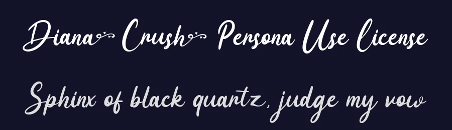 Diana Crush Persona Use License by Fadli Ramadhan Iskandar — Sans Font — thumbnail 2