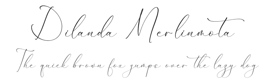 Dilanda Merlinmota by Heru Utama Putra — Script Font