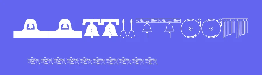 Ding Dong Dingbats JL by Jeffrey N. Levine — Display Font — thumbnail 3