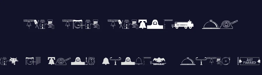 Ding Dong Dingbats JL by Jeffrey N. Levine — Display Font — thumbnail 2
