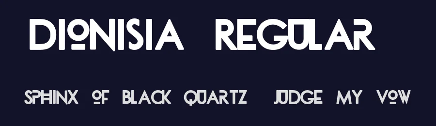 dionisia Regular1 by Tano Veron — Display Font — thumbnail 2