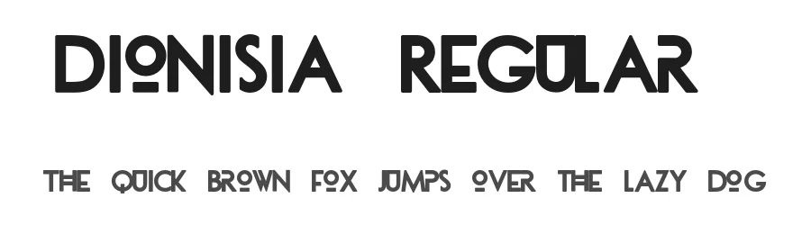 dionisia Regular1 by Tano Veron — Display Font