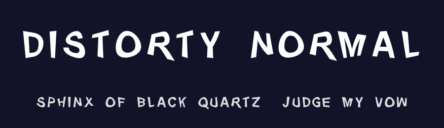 Distorty Normal by Robertas Pezas — Display Font — thumbnail 2