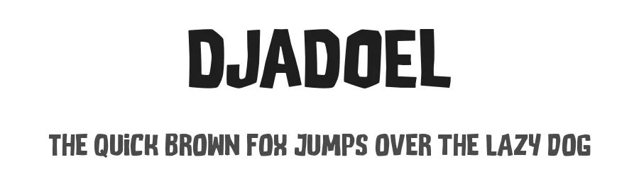 DJADOEL by Sahirul Iman, Semarang, alexatype — Display Font