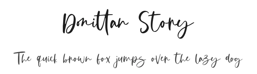 Donittan Story by M Arif Dwi Prasetyo & Eko Nurcahyo — Script Font