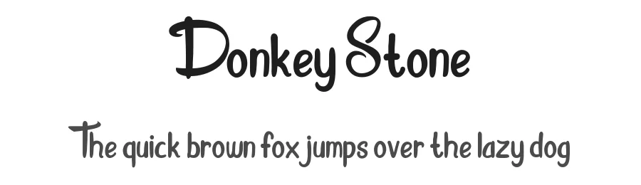Donkey Stone by Paranesia β Script Font