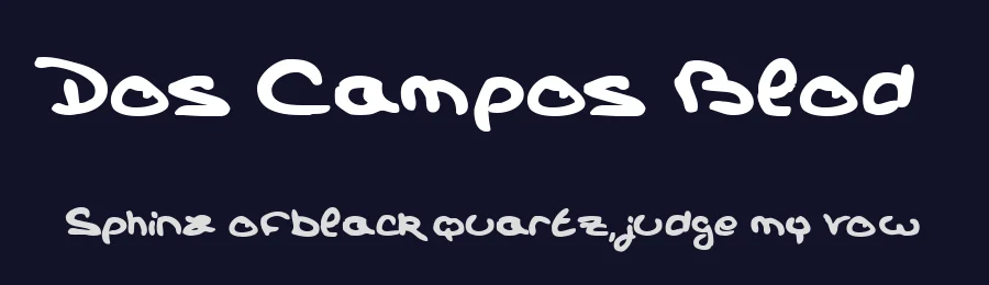 Dos Campos Blod by Qkila — Script Font — thumbnail 2