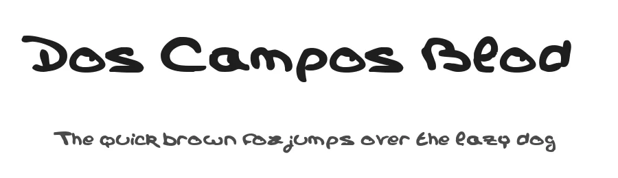 Dos Campos Blod by Qkila — Script Font