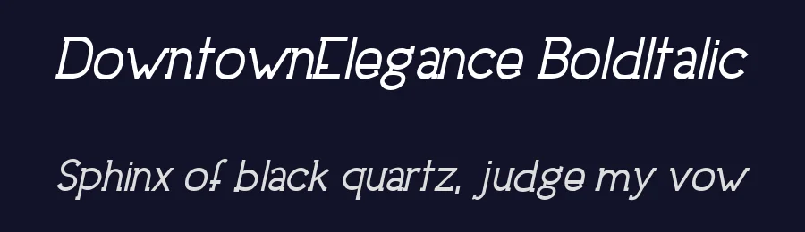 DowntownElegance BoldItalic by Jambo! — Sans Font — thumbnail 2