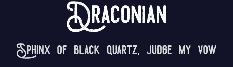 Draconian by Suandana I Pande Made — Script Font — thumbnail 2