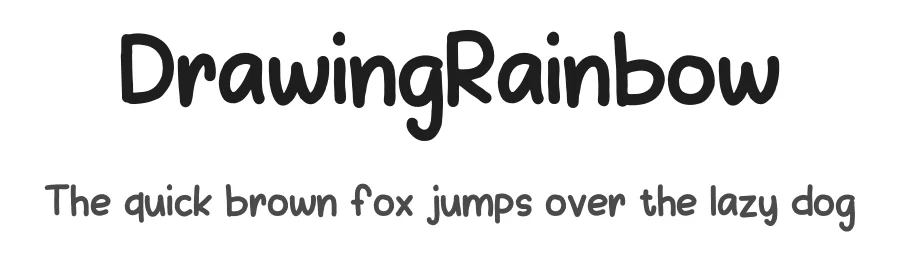 DrawingRainbow by Masyafi Studio β Sans Font