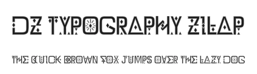 DZ Typography Zilap by Juan Guillermo Navarro Barrios ( Juancho Navarro) — Display Font