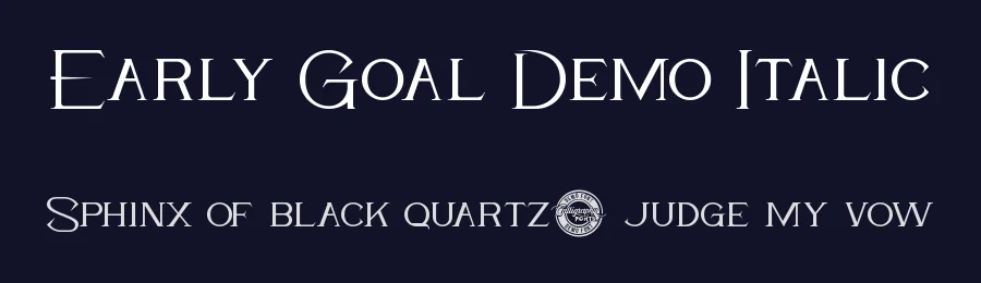 Early Goal Demo Italic by Shalsha & Suci Anita — Script Font — thumbnail 2