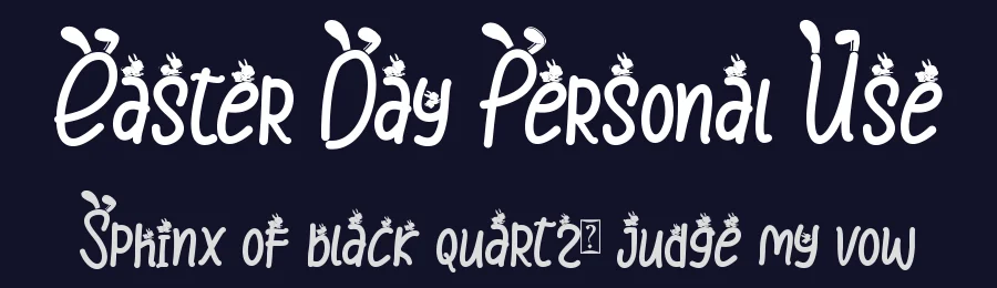 Easter Day Personal Use by Yoga Letter 2021 (Isroni Yoga Prasetya) — Display Font — thumbnail 2