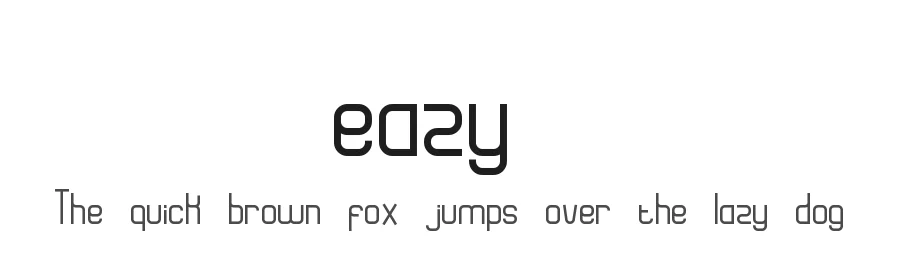 eazy1 by tups — Display Font