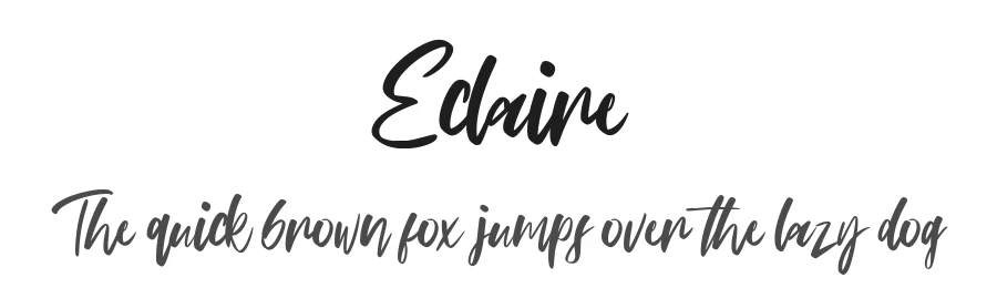 Eclaire by Inspiratype β Script Font