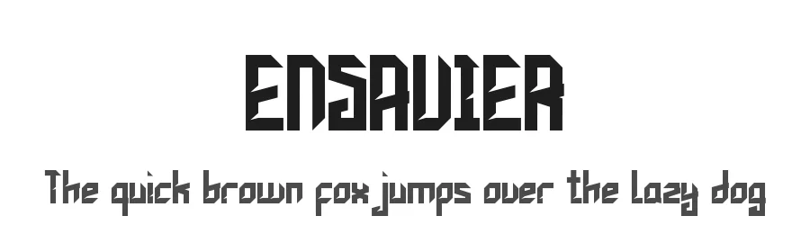 ENSAVIER by Nomlimofont — Sans Font