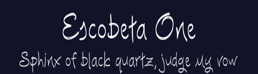 Escobeta One by deFharo — Script Font — thumbnail 2