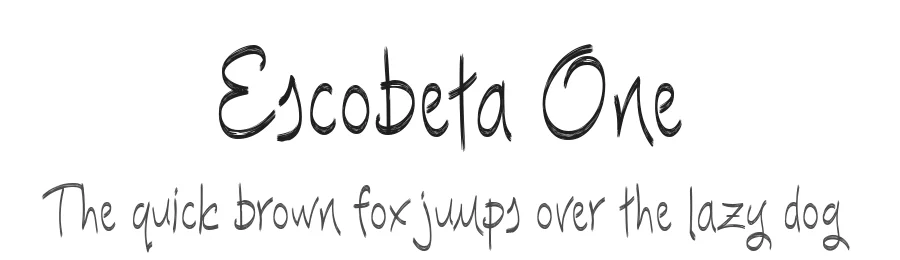 Escobeta One by deFharo — Script Font