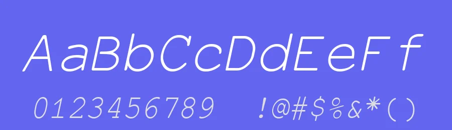 EversonMono Oblique by Michael Everson — Display Font — thumbnail 3