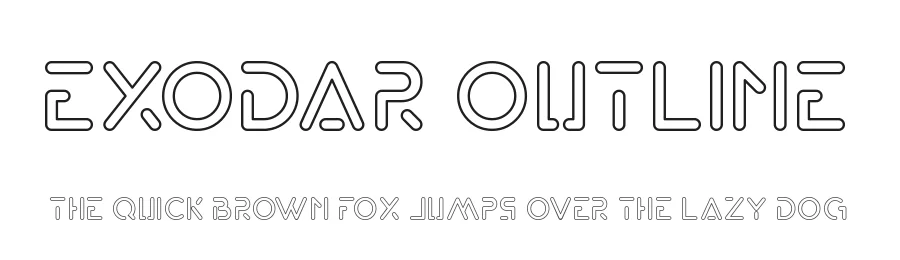 Exodar Outline by Rometheme โ Display Font