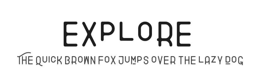 Explore1 by Akaitype Studio — Display Font