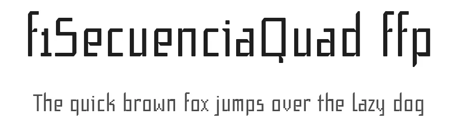 f1SecuenciaQuad ffp by deFharo — Sans Font