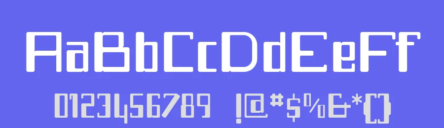 f2 Tecnocrtica by deFharo — Display Font — thumbnail 3