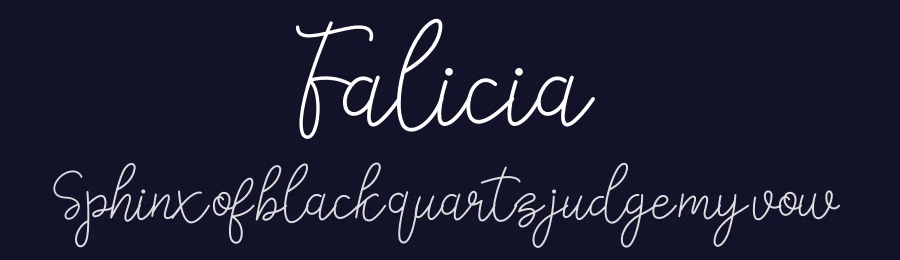 Falicia by fanastudio — Script Font — thumbnail 2