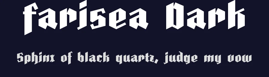 Farisea Dark by Fernando Haro — Display Font — thumbnail 2
