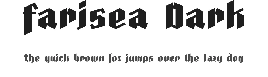 Farisea Dark by Fernando Haro — Display Font