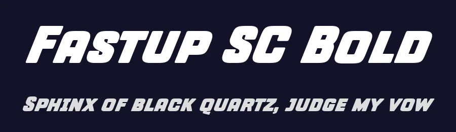 Fastup SC Bold by Fernando Haro — Display Font — thumbnail 2