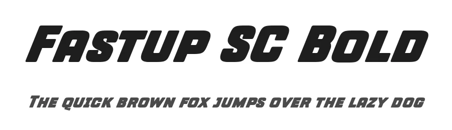 Fastup SC Bold by Fernando Haro — Display Font