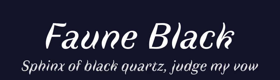Faune Black by Alice Savoie — Display Font — thumbnail 2