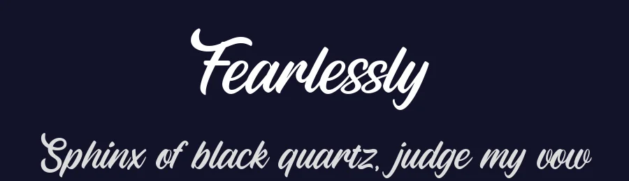 Fearlessly by Ali Hamidi — Sans Font — thumbnail 2