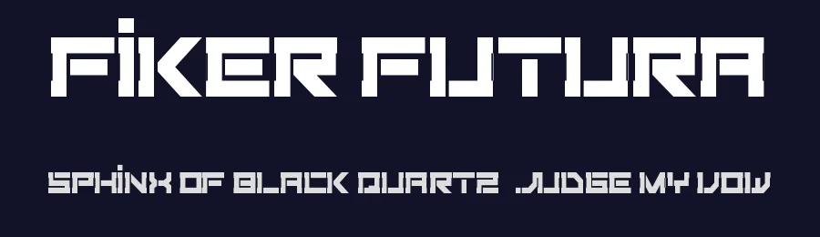 Fiker Futura by Carlos Matteoli a.k.a. Qbotype — Display Font — thumbnail 2