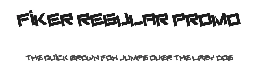 Fiker regular promo by Carlos Matteoli a.k.a. Qbotype — Display Font