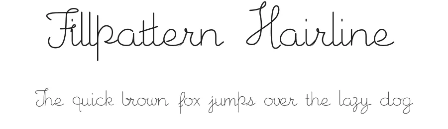 Fillpattern Hairline by riljs β Sans Font