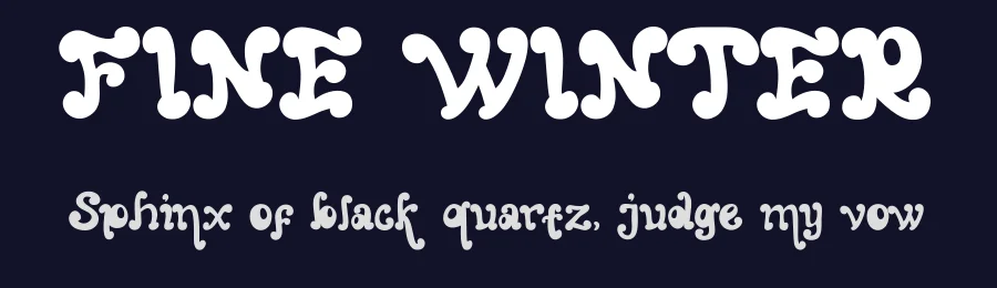 FINE WINTER by Alfin Ridhowi — Sans Font — thumbnail 2