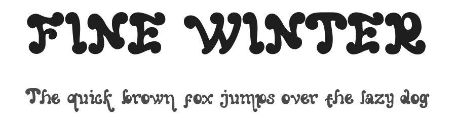 FINE WINTER by Alfin Ridhowi — Sans Font