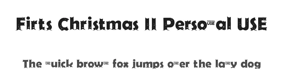 Firts Christmas II Personal USE by Designer: Jorge Pérez. Foundry: Luis Jaramillo — Display Font