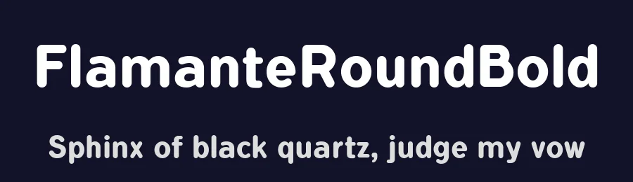 FlamanteRoundBold by Fernando Haro — Display Font — thumbnail 2