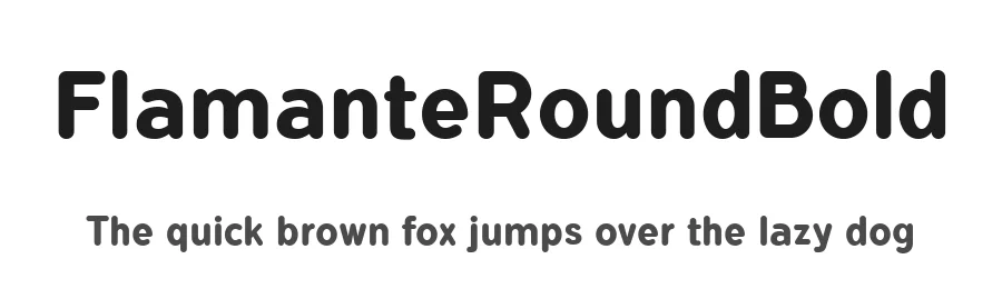 FlamanteRoundBold by Fernando Haro — Display Font
