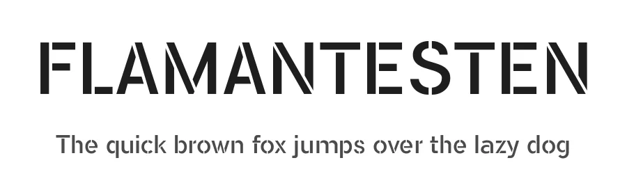 FLAMANTESTEN by Fernando Haro — Display Font