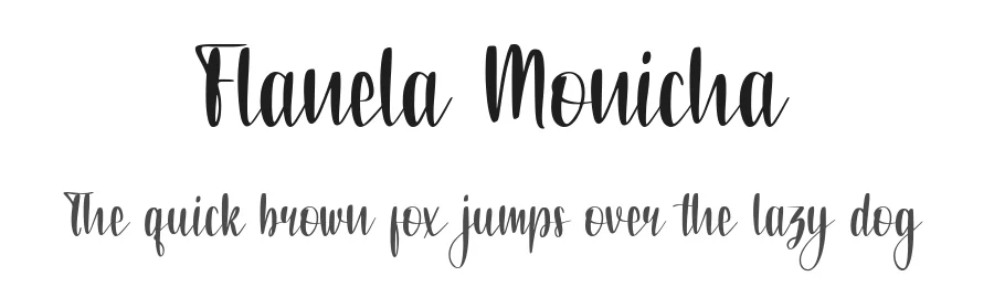 Flanela Monicha by Bagus Panji Asmoro — Sans Font