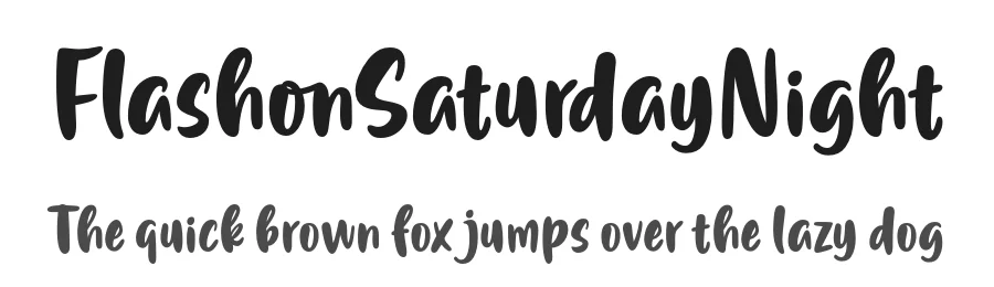 FlashonSaturdayNight by Situjuh Nazara — Script Font