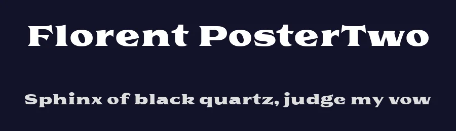 Florent PosterTwo by Cahya Sofyan — Display Font — thumbnail 2